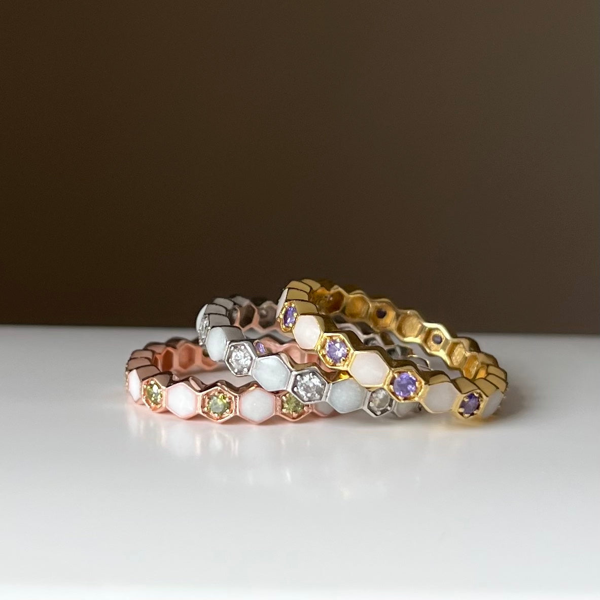 Sweet Like Honey Birthstone Band Breastmilk Ring – Milk On Tap