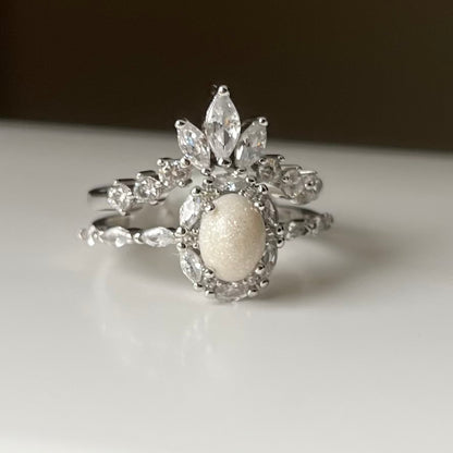 Oval Halo of Love | Breastmilk Ring