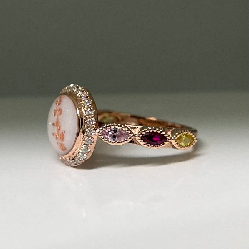 The Maya Birthstone Ring | Breastmilk Ring