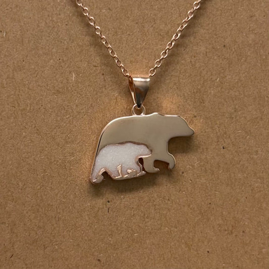 Mama & Baby Bear | Breastmilk Necklace