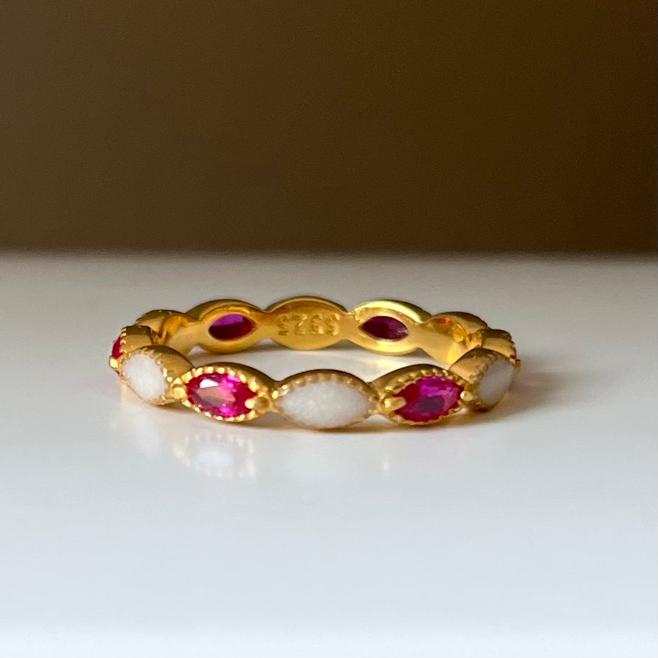 Eternity Breastmilk Birthstone Band | Breastmilk Ring