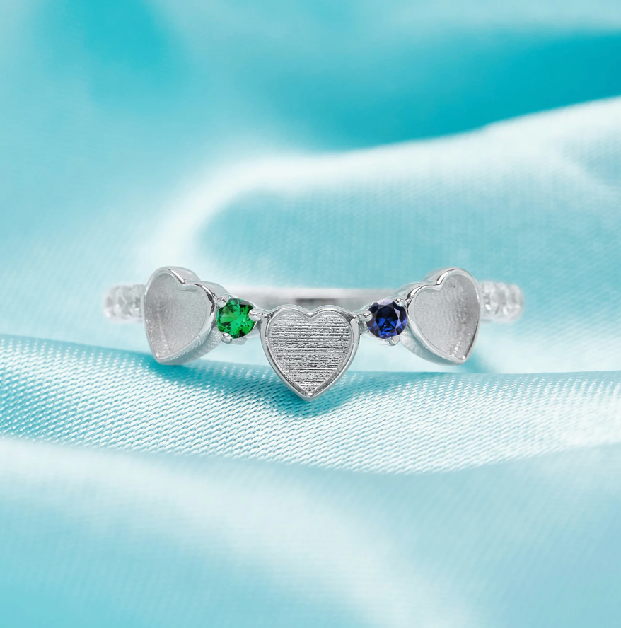 The Capri Birthstone Ring | Breastmilk Ring