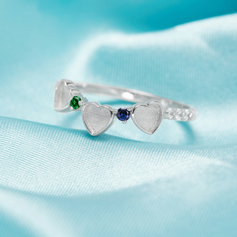 The Capri Birthstone Ring | Breastmilk Ring