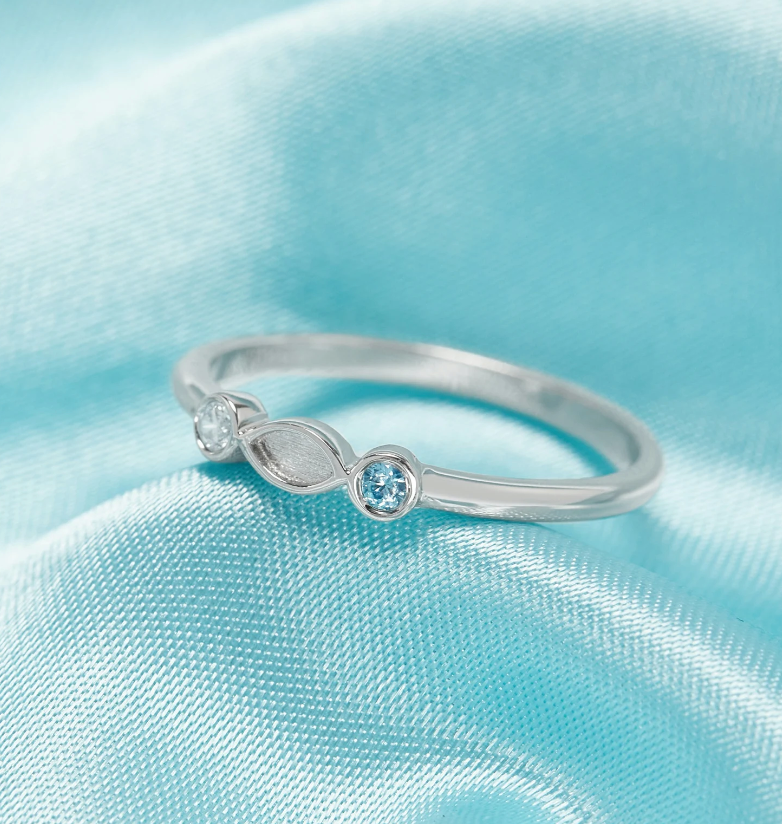 The Fay Birthstone Ring | Breastmilk Ring