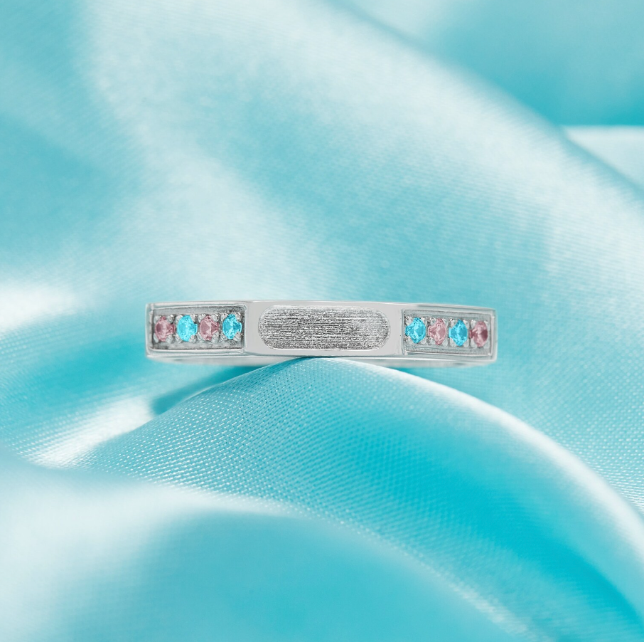 The Gianna Birthstone Ring | Breastmilk Ring